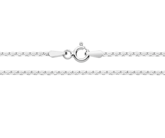 Sterling Silver Faceted Cobra Chain 16"