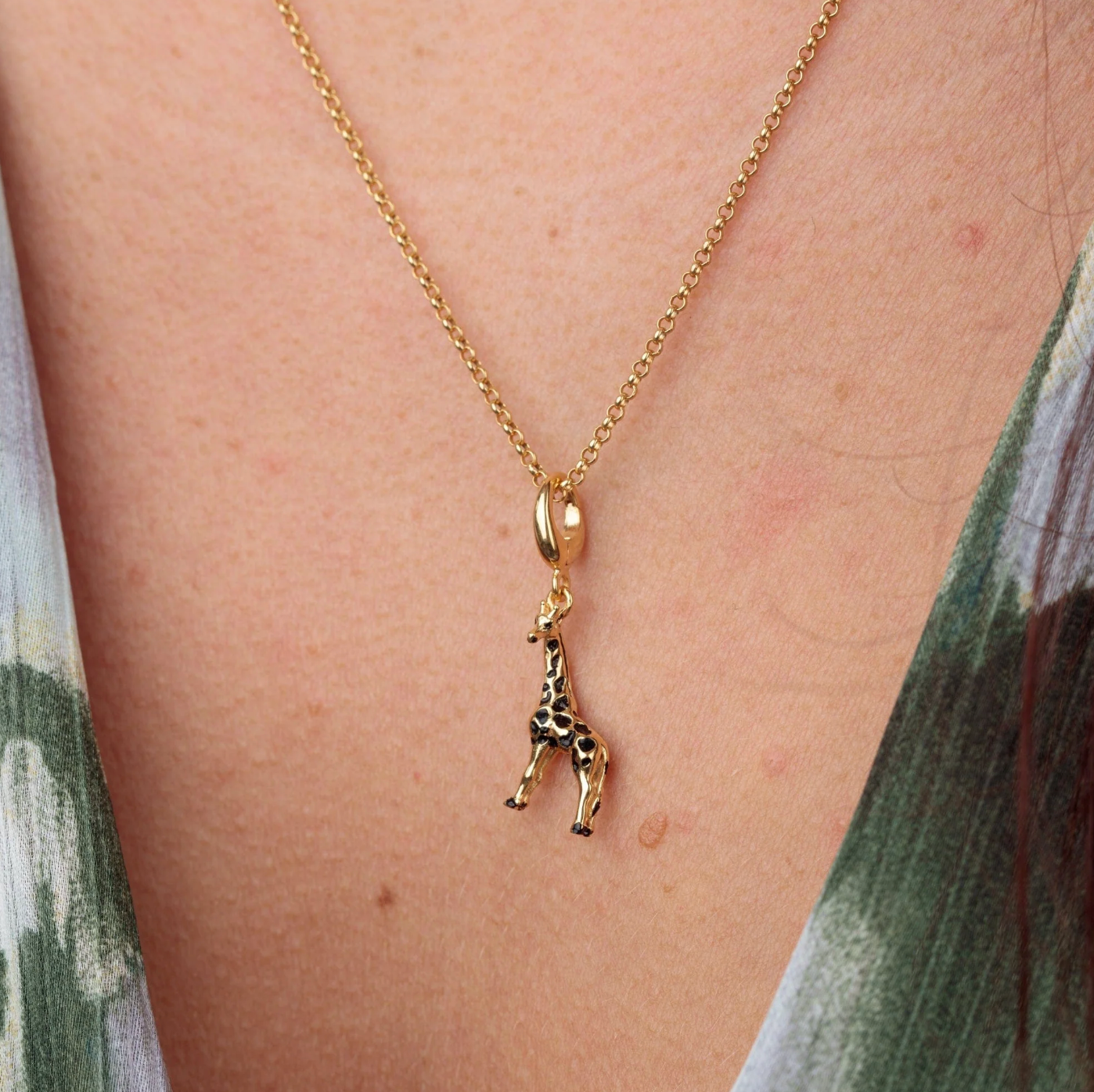 Gold Plated Giraffe Charm