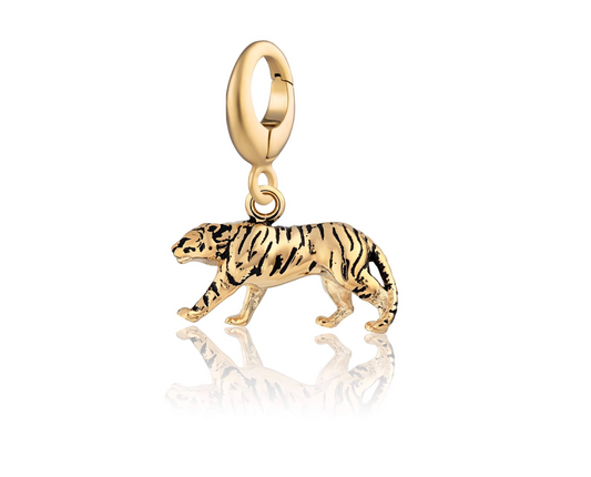 Gold Plated Tiger Charm