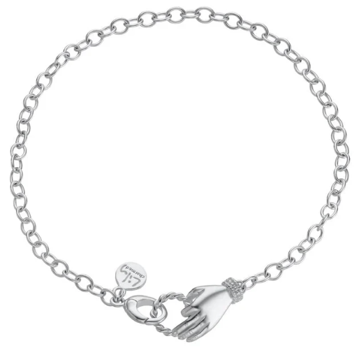 silver in safe hands charm collector bracelet
