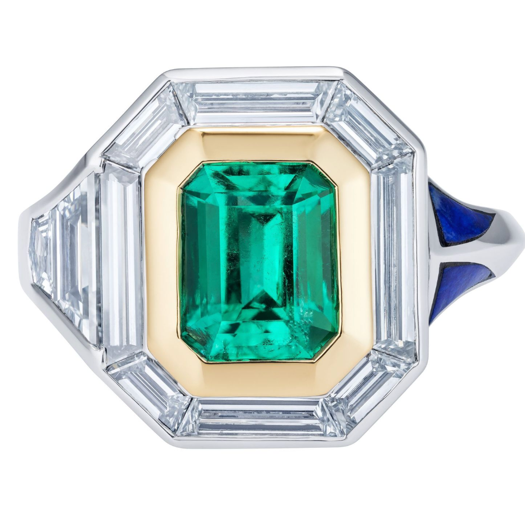 Emerald Star Nebula Ring