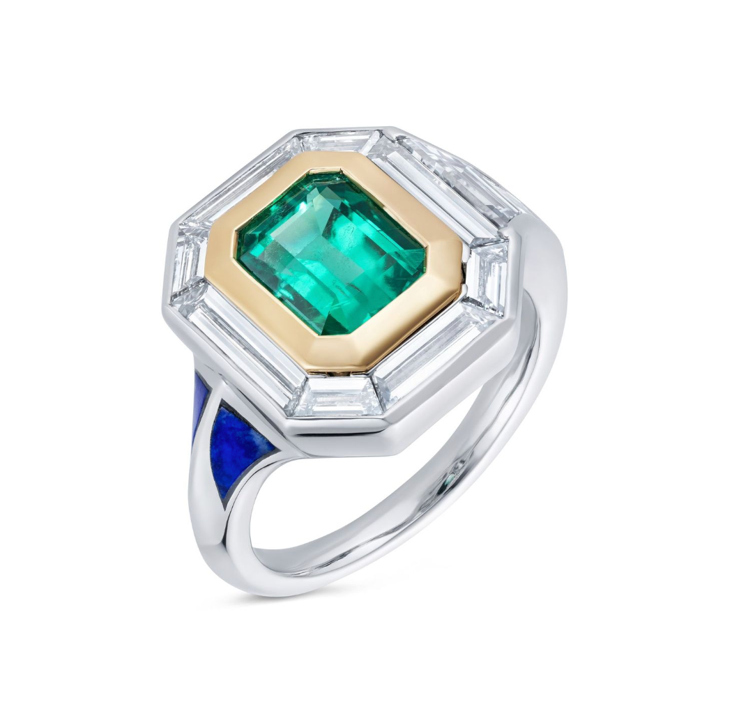 Emerald Star Nebula Ring