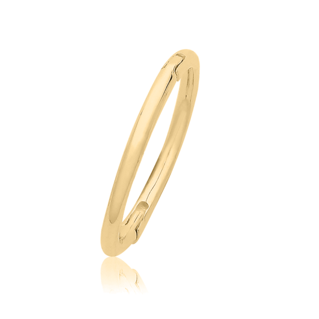 Cartilage Clicker Hoop 10mm in 9ct Yellow Gold