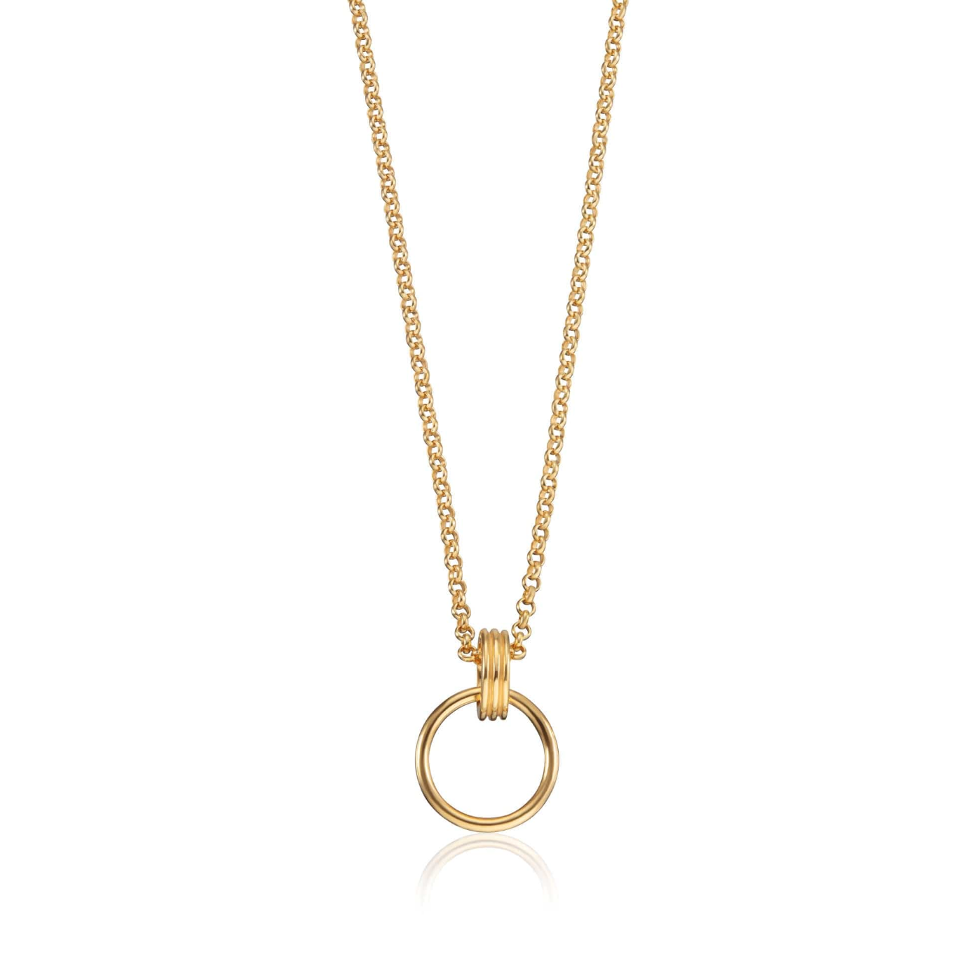Gold Plated Charm Capture Necklace 40cm - 45cm