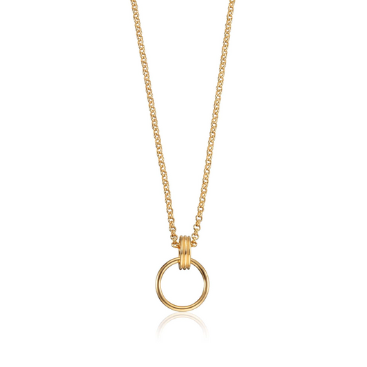 Gold Plated Charm Capture Necklace 40cm - 45cm