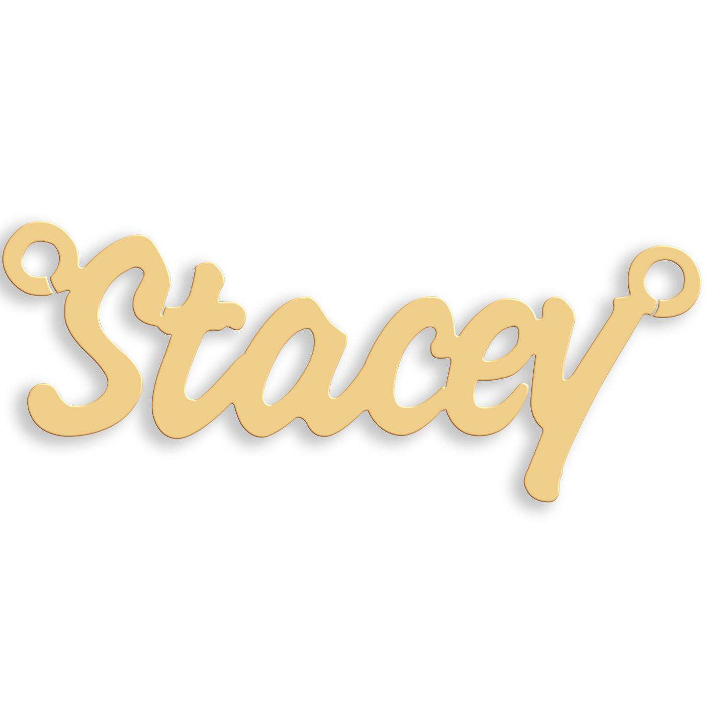 Made To Order Nameplated Necklace in 9ct Yellow Gold