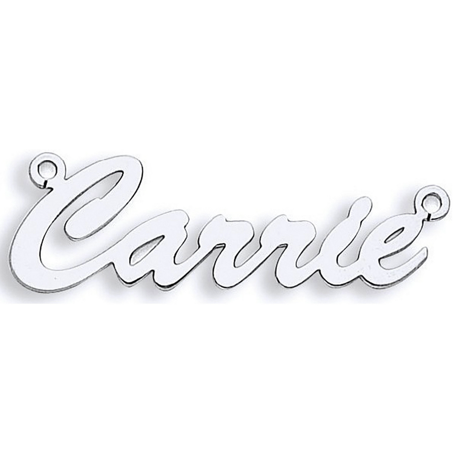 Made To Order Nameplated Necklace in Sterling Silver