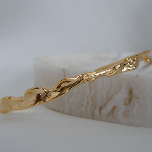 Molten Gold Bangle