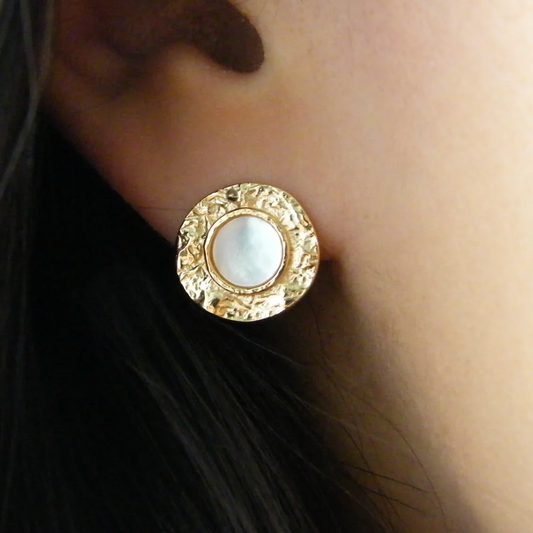 Aurora Mother of Pearl Studs