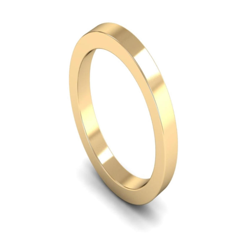 Flat Profile Wedding Band