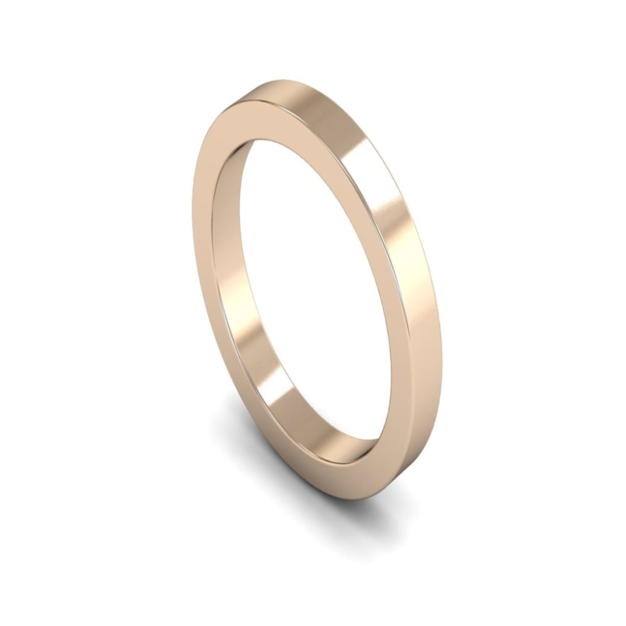 Flat Profile Wedding Band