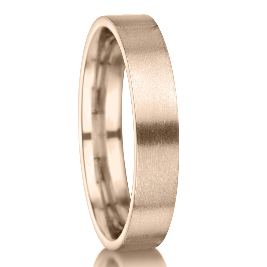 Diagonal Matt Centre Finish Wedding Band