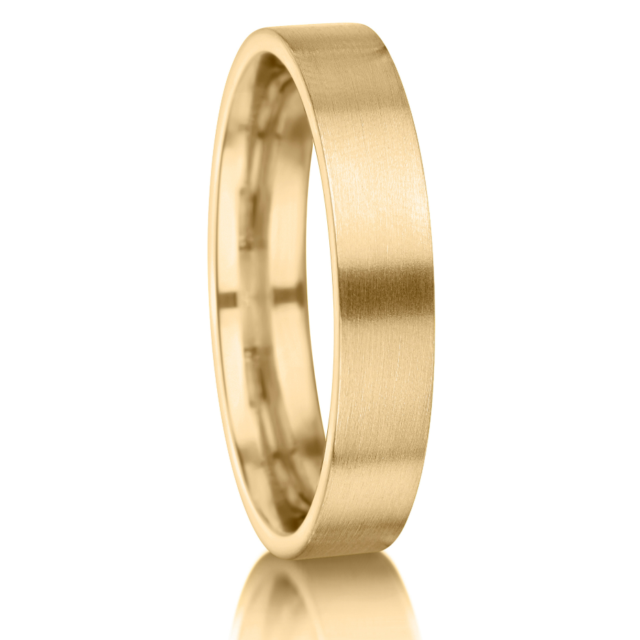 Diagonal Matt Centre Finish Wedding Band