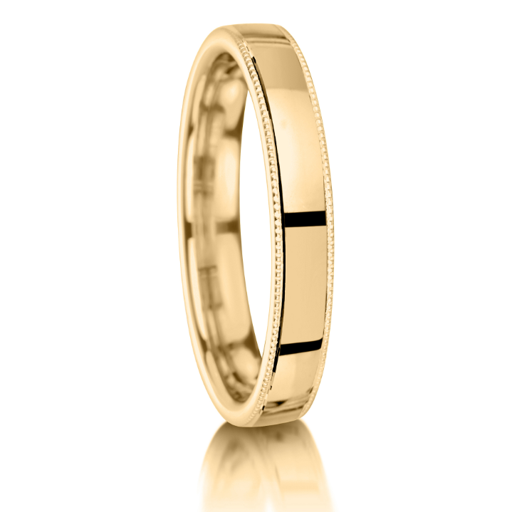 Millgrain Finish Wedding Band