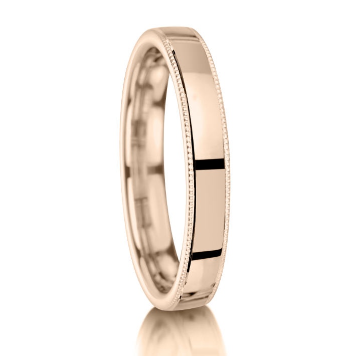 Millgrain Finish Wedding Band