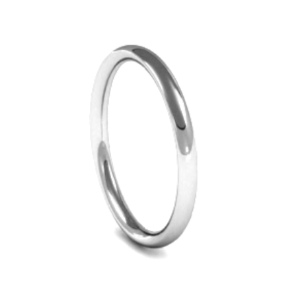 Platinum Tradtional Court Wedding band