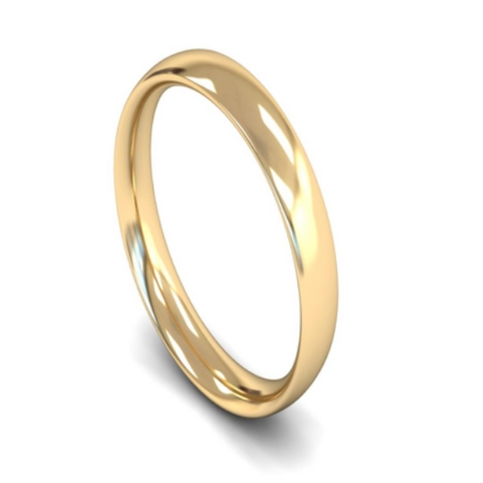 Gents Gold Tradtional Court Wedding band