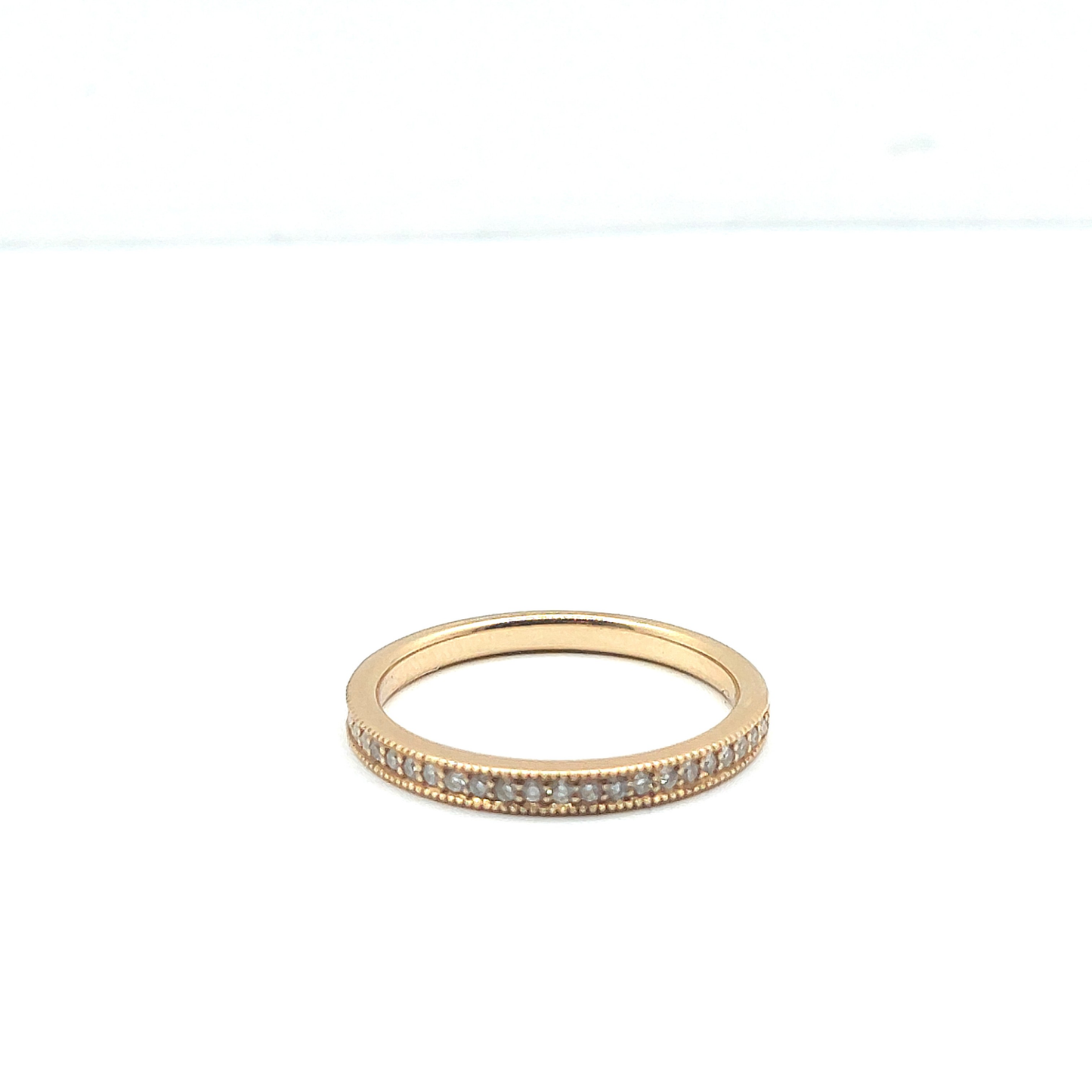 9ct Yellow Gold Natural Diamond Half Eternity Ring