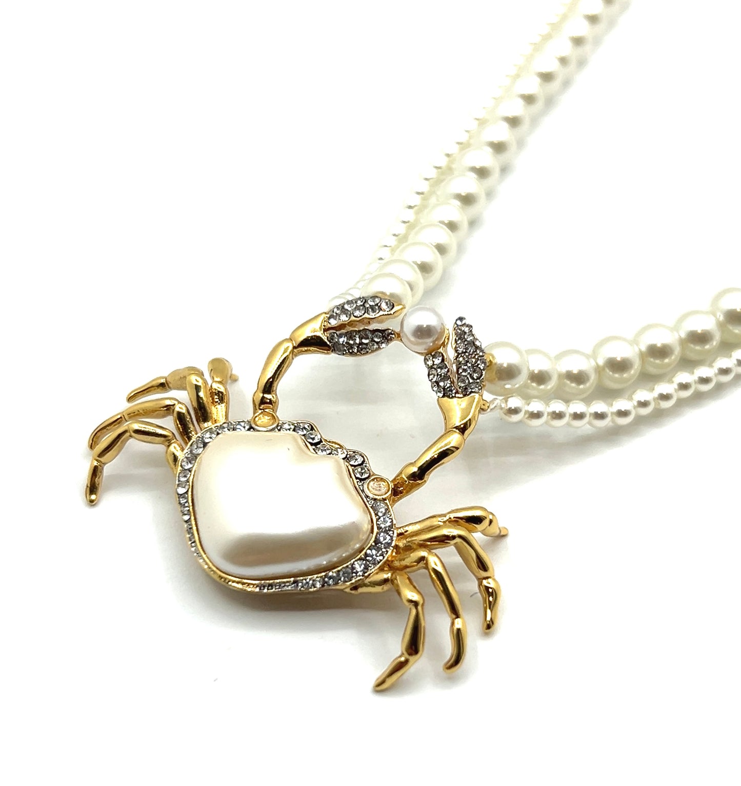 Pearly Crab Necklace