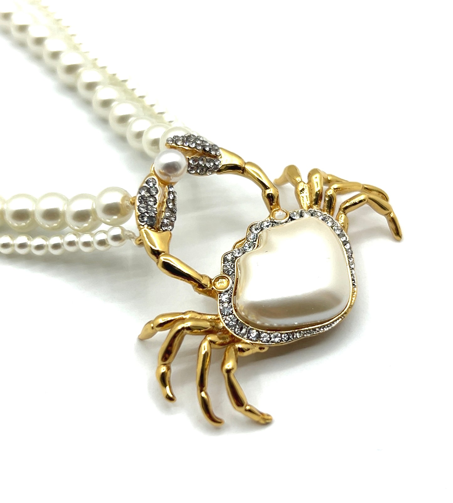 Pearly Crab Necklace
