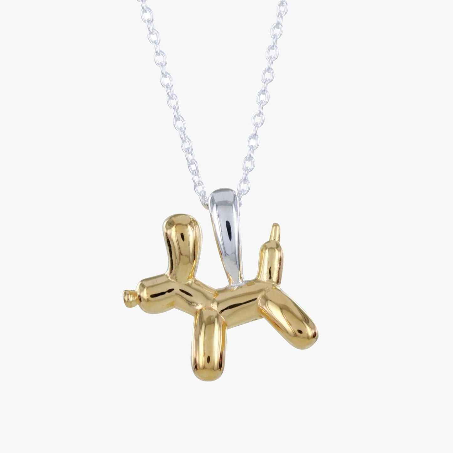Sterling Silver Balloon Dog Necklace