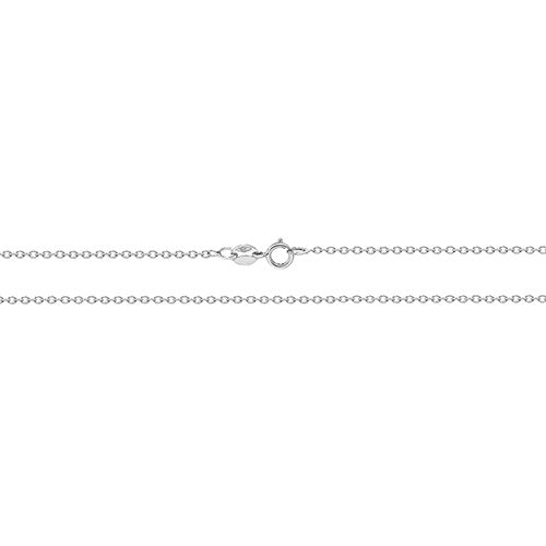 9ct White Gold Rolo Chain 20"