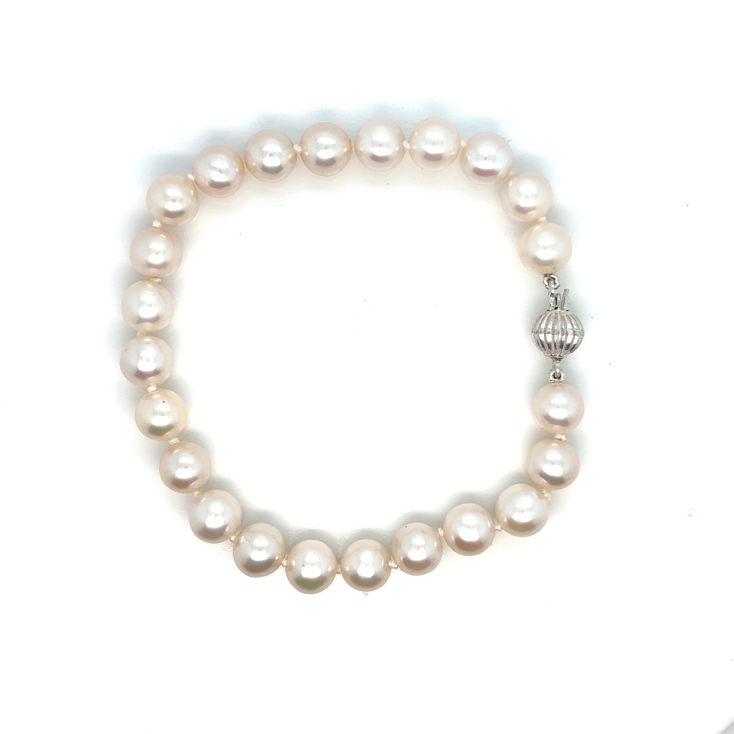 White, 7mm Cultured Pearl Bracelet