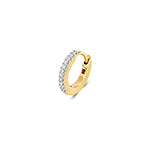 9ct yellow gold diamond cartilage hoop gh si3-i1 0.05ct