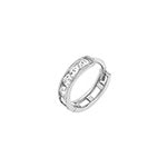 9ct WG Single CZ Hoop