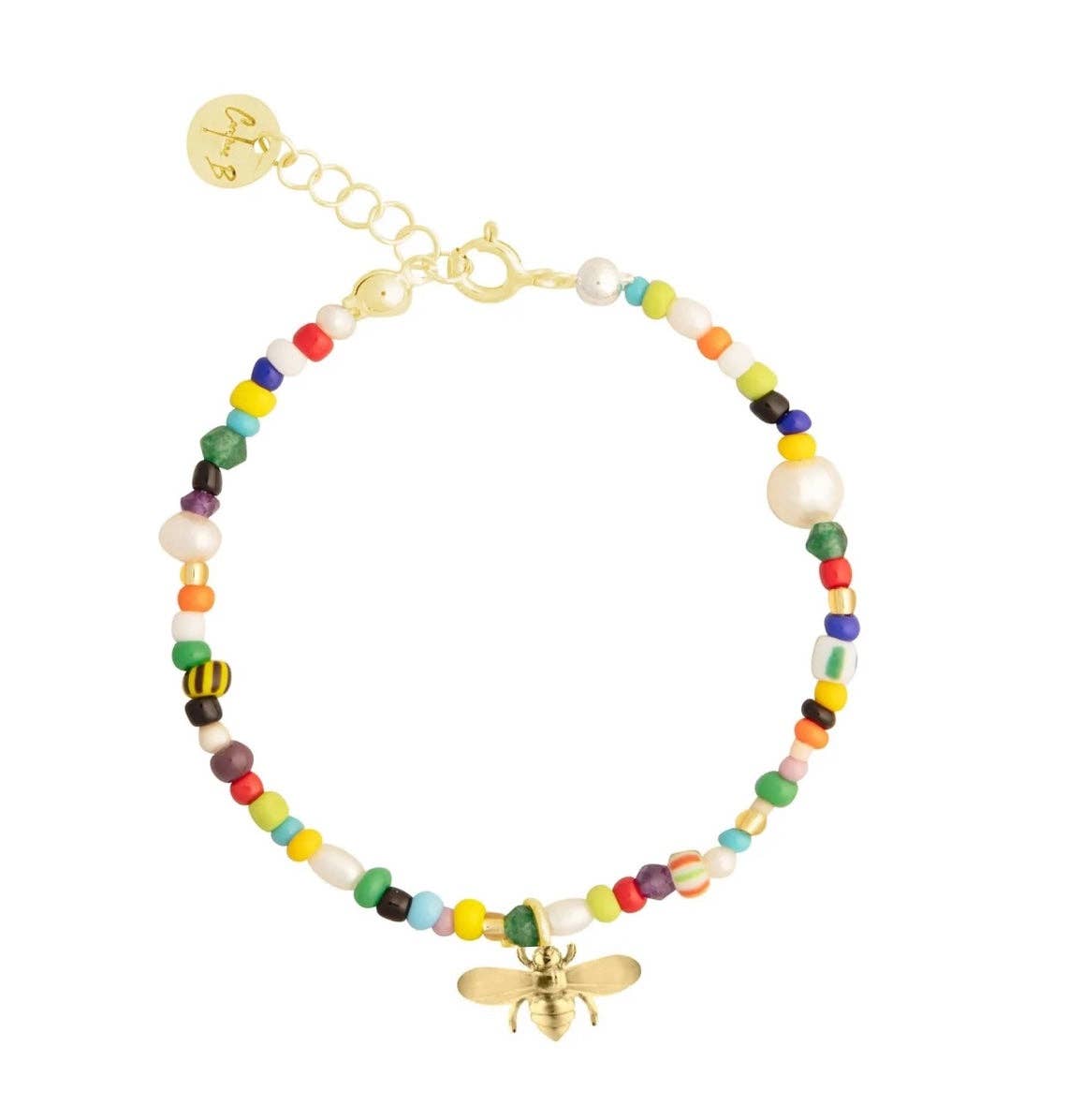 Sterling Silver Gold Plated Honey Candy Bracelet