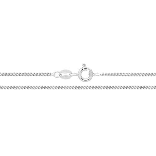 925 Sterling Silver Fine Curb Chain 16"