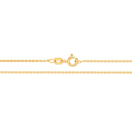 Gold Plated, Sterling Silver 925 Round Rolo Chain 16"+2",