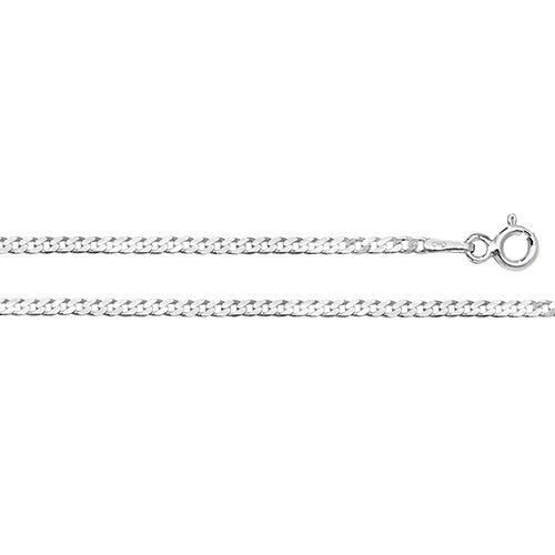 Sterling Silver Flat Curb Chain