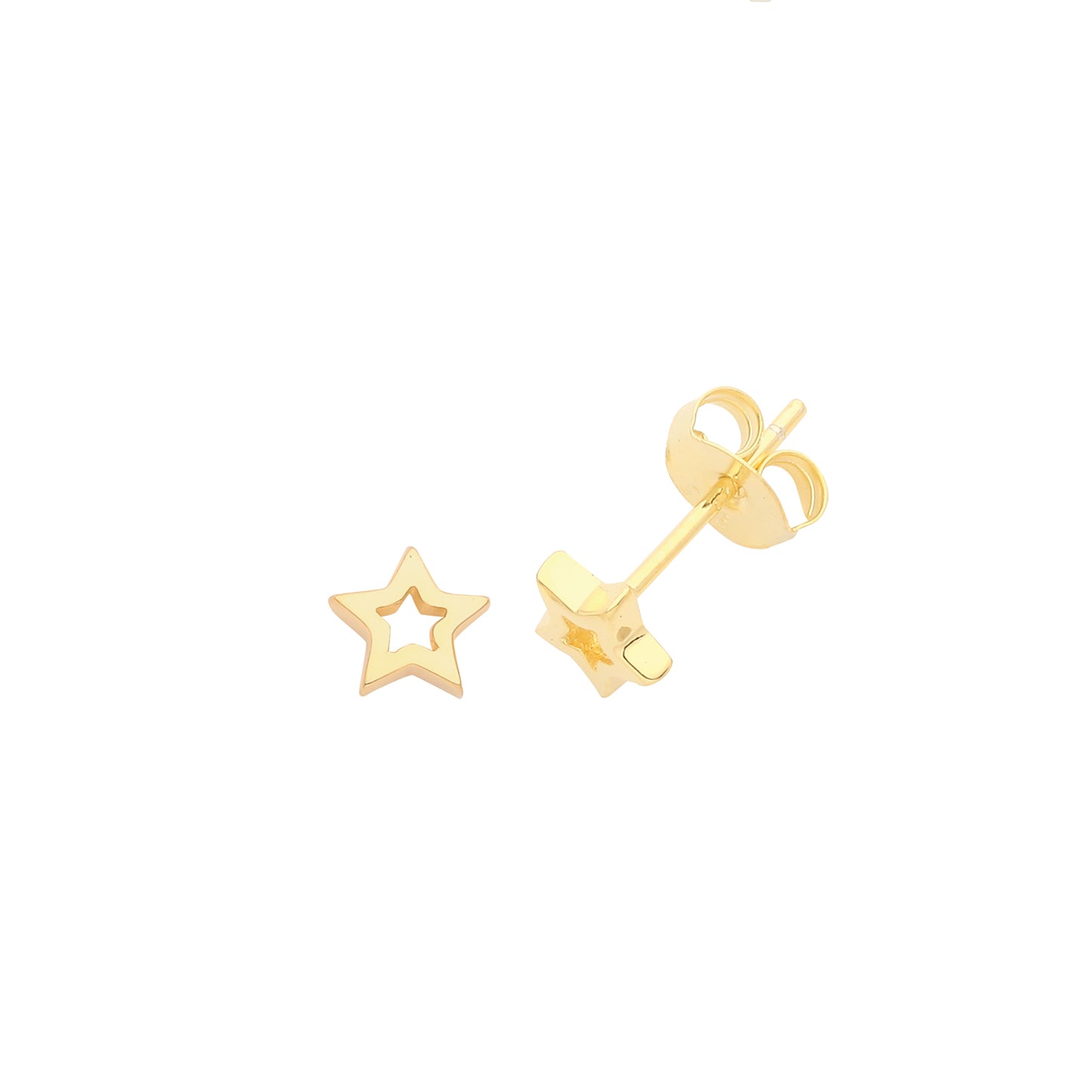 Sterling Silver Star Stud Earring