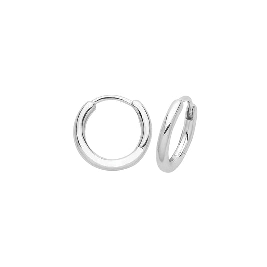 Sterling Silver Hinged Hoop Sleeper Earrings