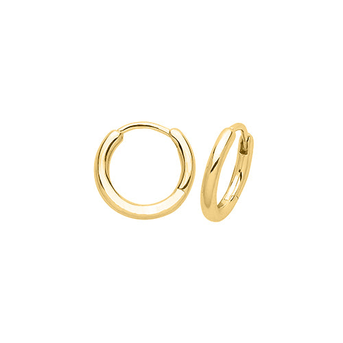 Silver goldplated clicker hoops 8mm