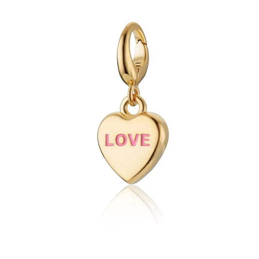 Gold Plated Love Heart Sweet Charm