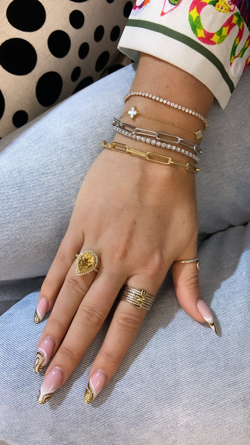 Sterling Silver "LOVE IN A SPIN" Stacking, Spinning Ring