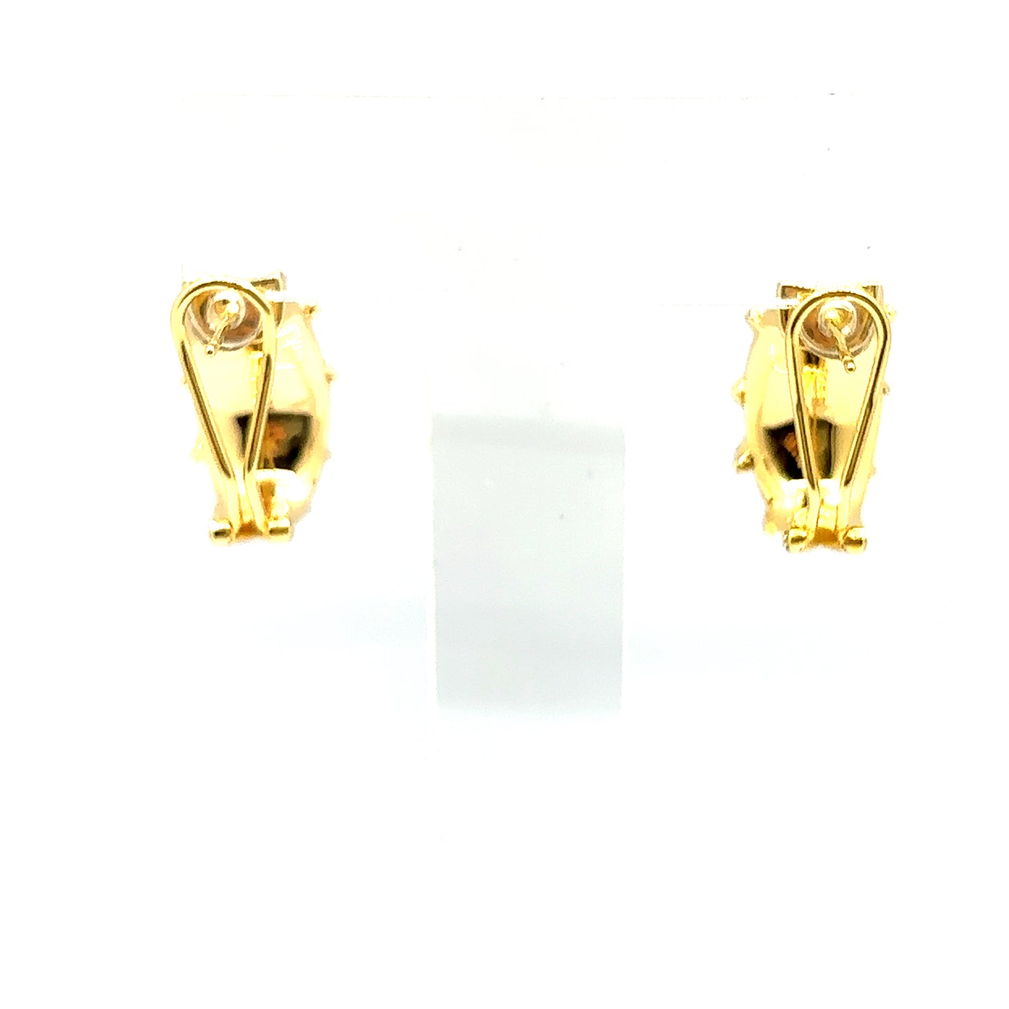 Umi Drop 18ct Gold Plated Sterling Silver Huggie Hoop Earrings