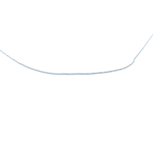 9ct White Gold 18" Belcher Chain