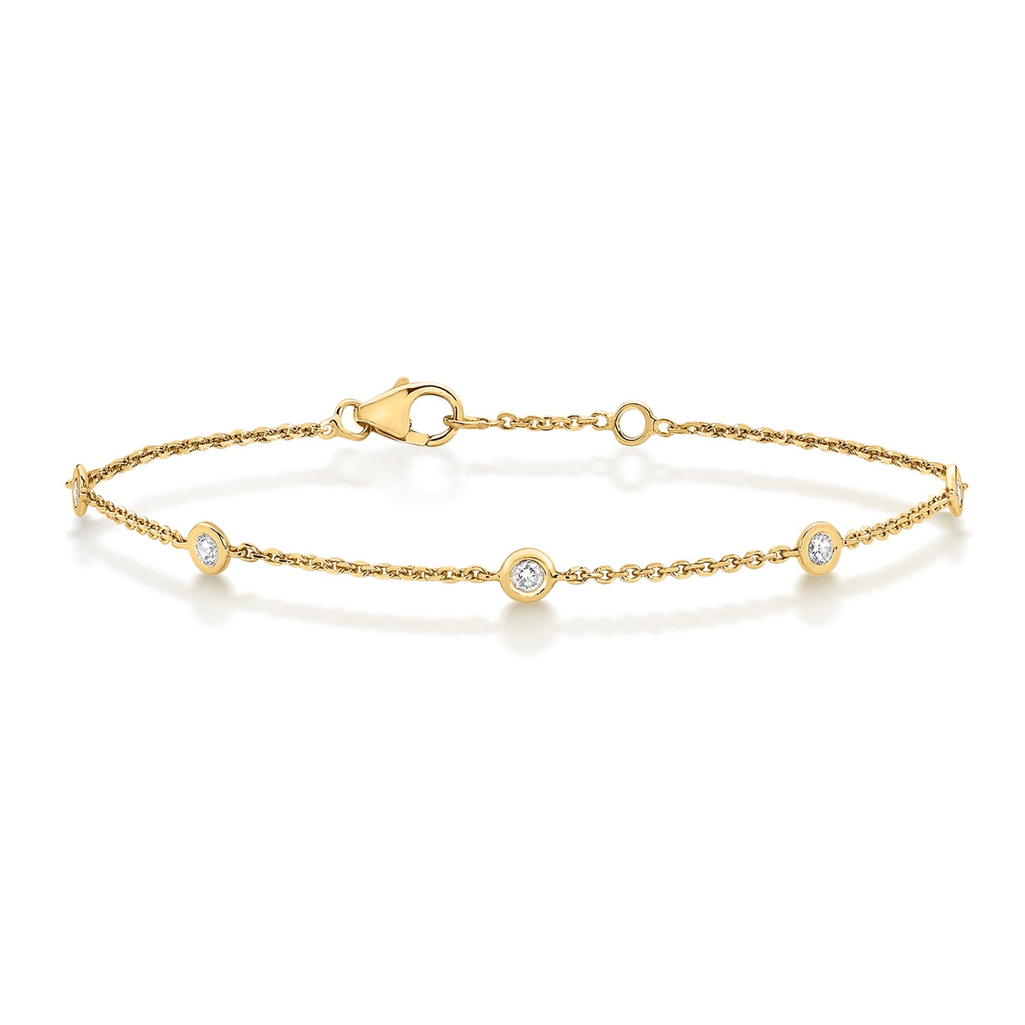 By the Yard Diamond Bracelet in 9ct Yellow Gold
