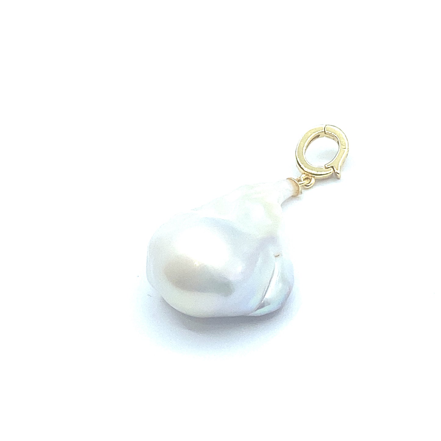 Large Baroque Pearl, 18ct Gold Vermeil on Sterling Silver Removable Pendant, small bail