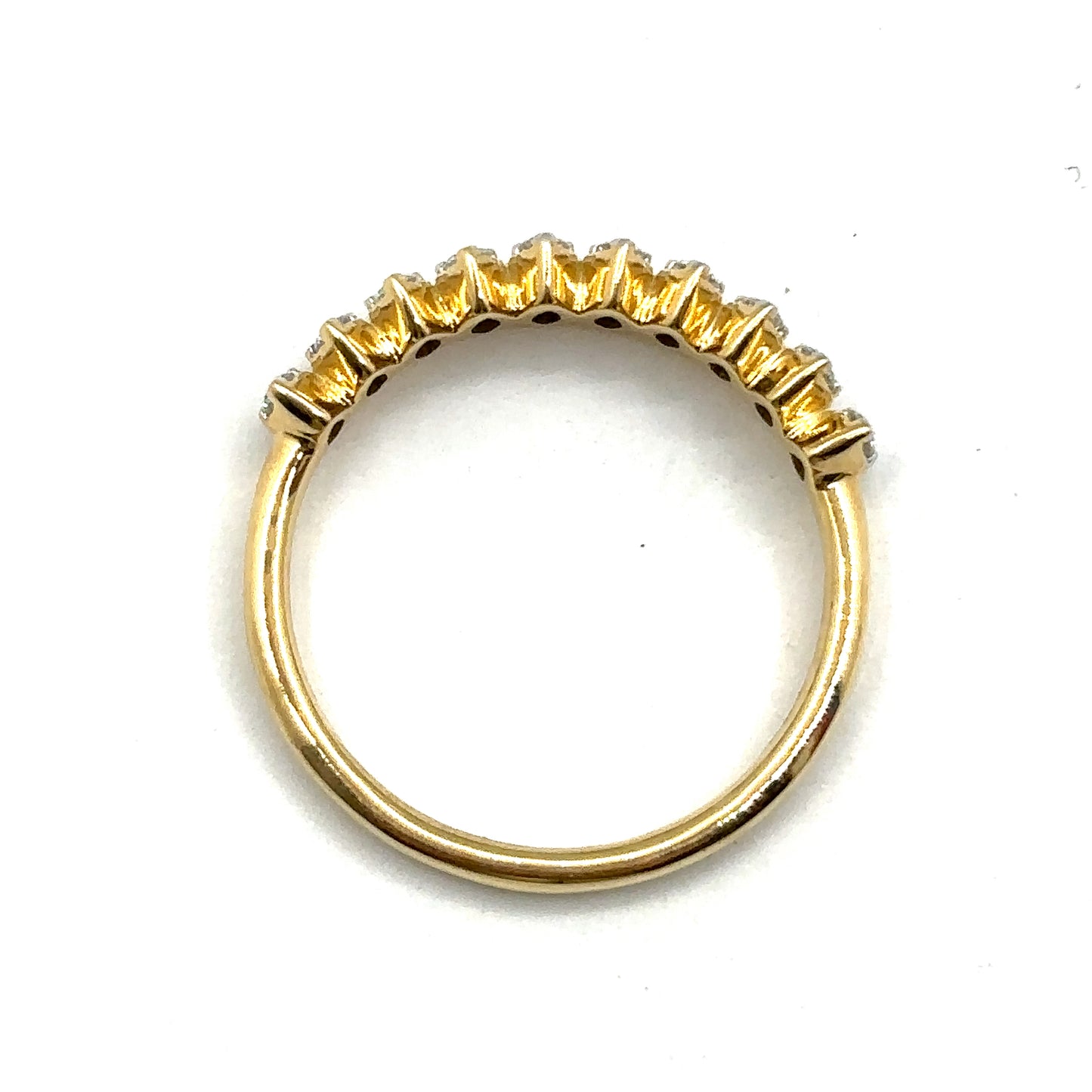 18ct Yellow Gold, Marquise Cut Shaped Eternity Ring