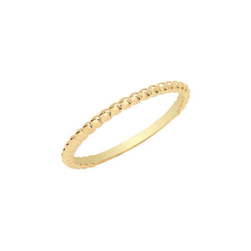9ct Yellow Gold Beaded "Bobble" Ring