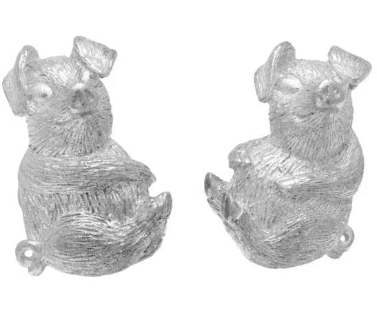 Sterling Silver Zodiac East Pig Cufflink